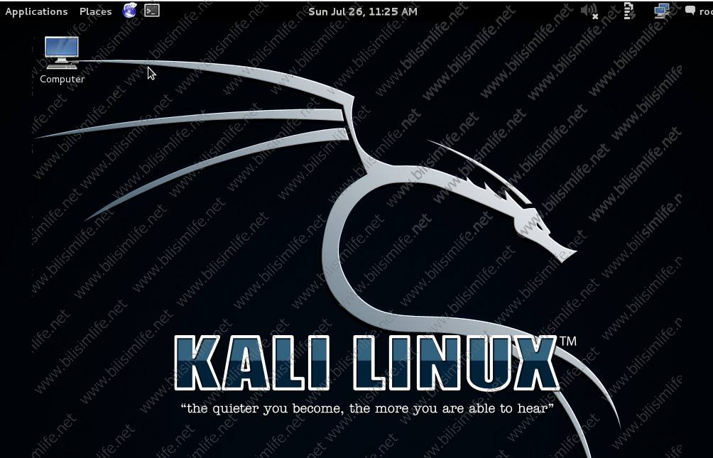 Kali Linux 2017 Kurulumu fotoğrafını tam boyutta görmek için tıklayın